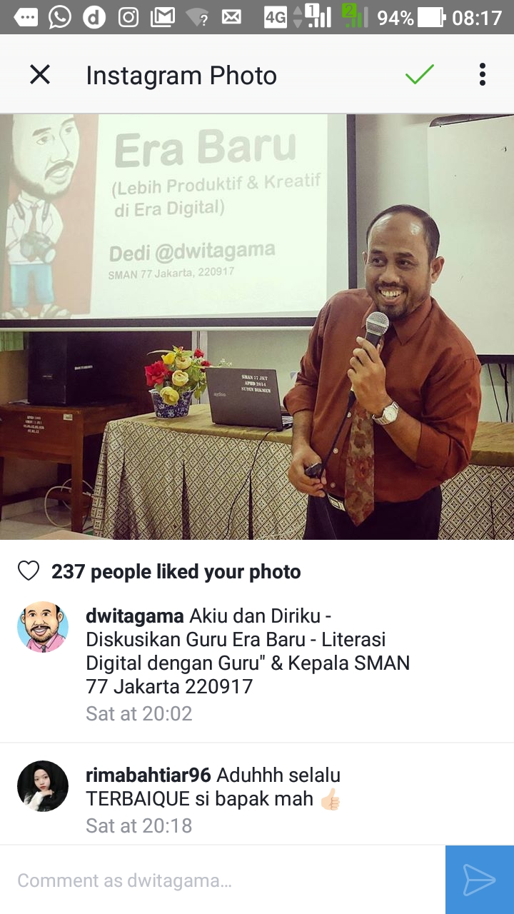 Mendokumentasikan Perjumpaan Di SMAN 77 Jakarta Blog Pendidik